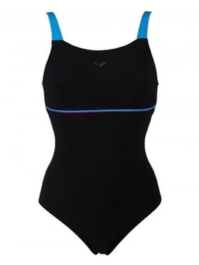 NWT ARENA Womens Ingrid U Back One Piece Swimsuit in Black Size 38/US 12